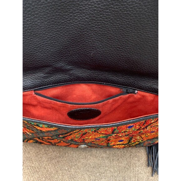 Boho Princess Bag Purse Clutch Embroidered Embellished Lined Wristlet - Picture 2 of 8